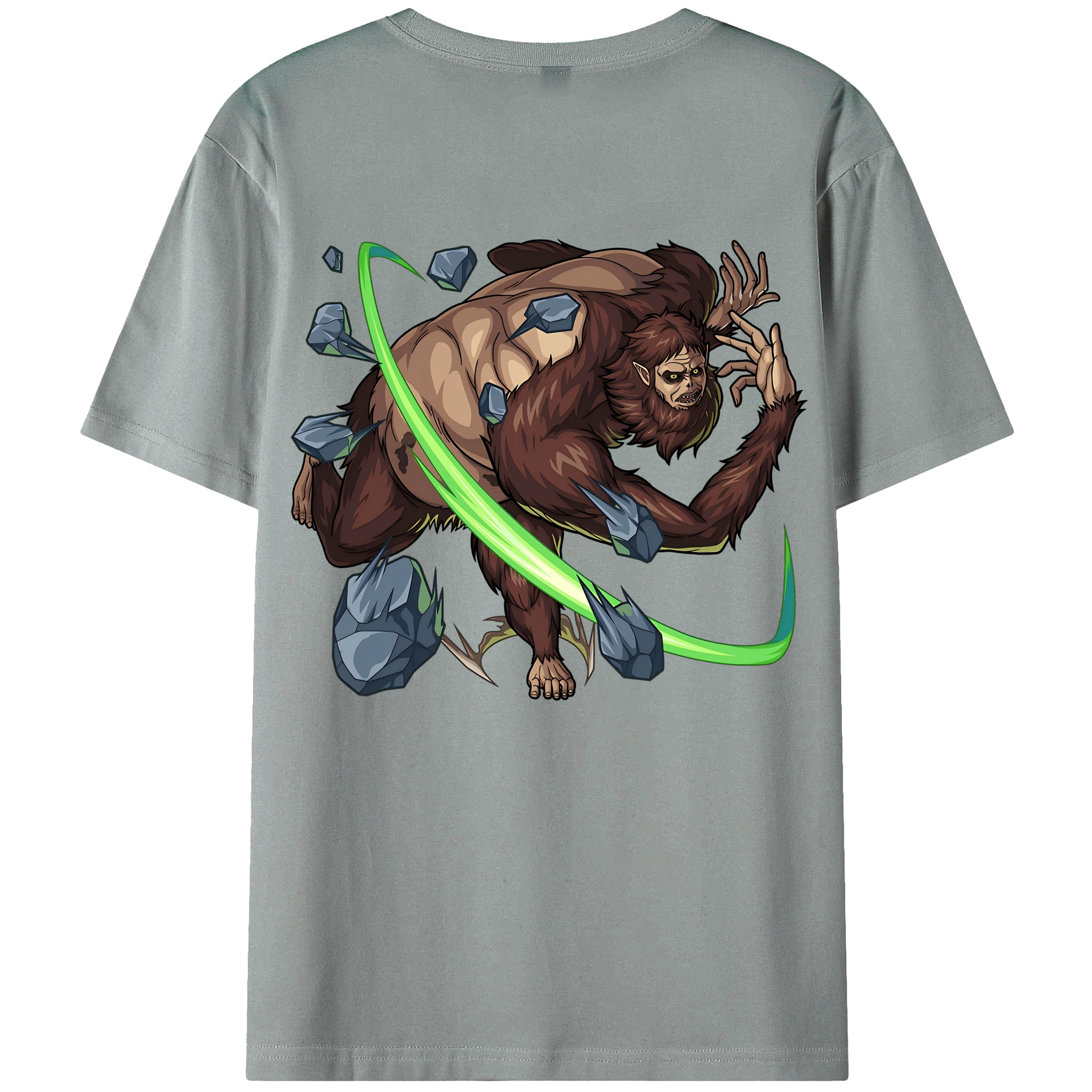 （画像用） 進撃の巨人 Attack on Titan 綿100％ メンズ半袖Tシャツ（バックプリント） 通気性